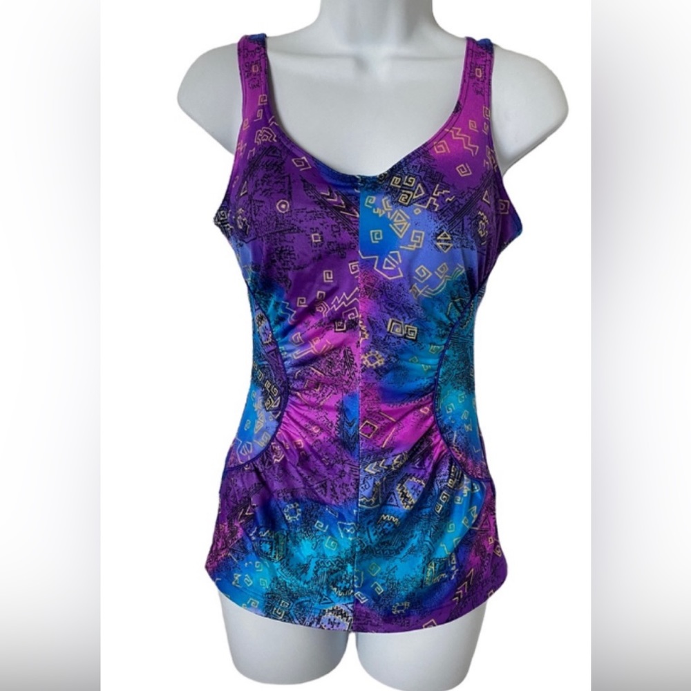 Maillot Balle One piece swimsuit, Size 12 tummy control.